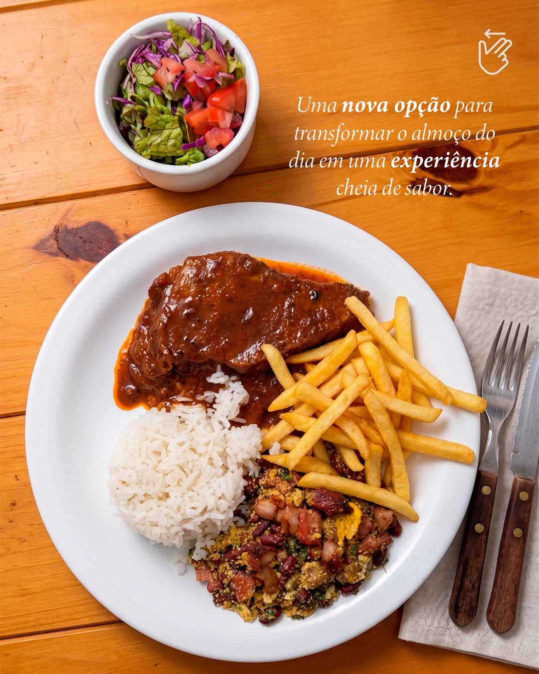 ALMOÇO EXECUTIVO NA ALDEIA! 🍽️🌿