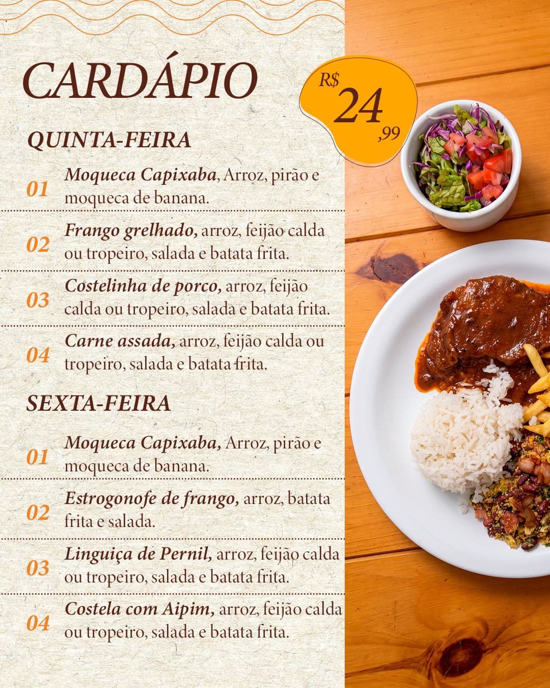 ALMOÇO EXECUTIVO NA ALDEIA! 🍽️🌿