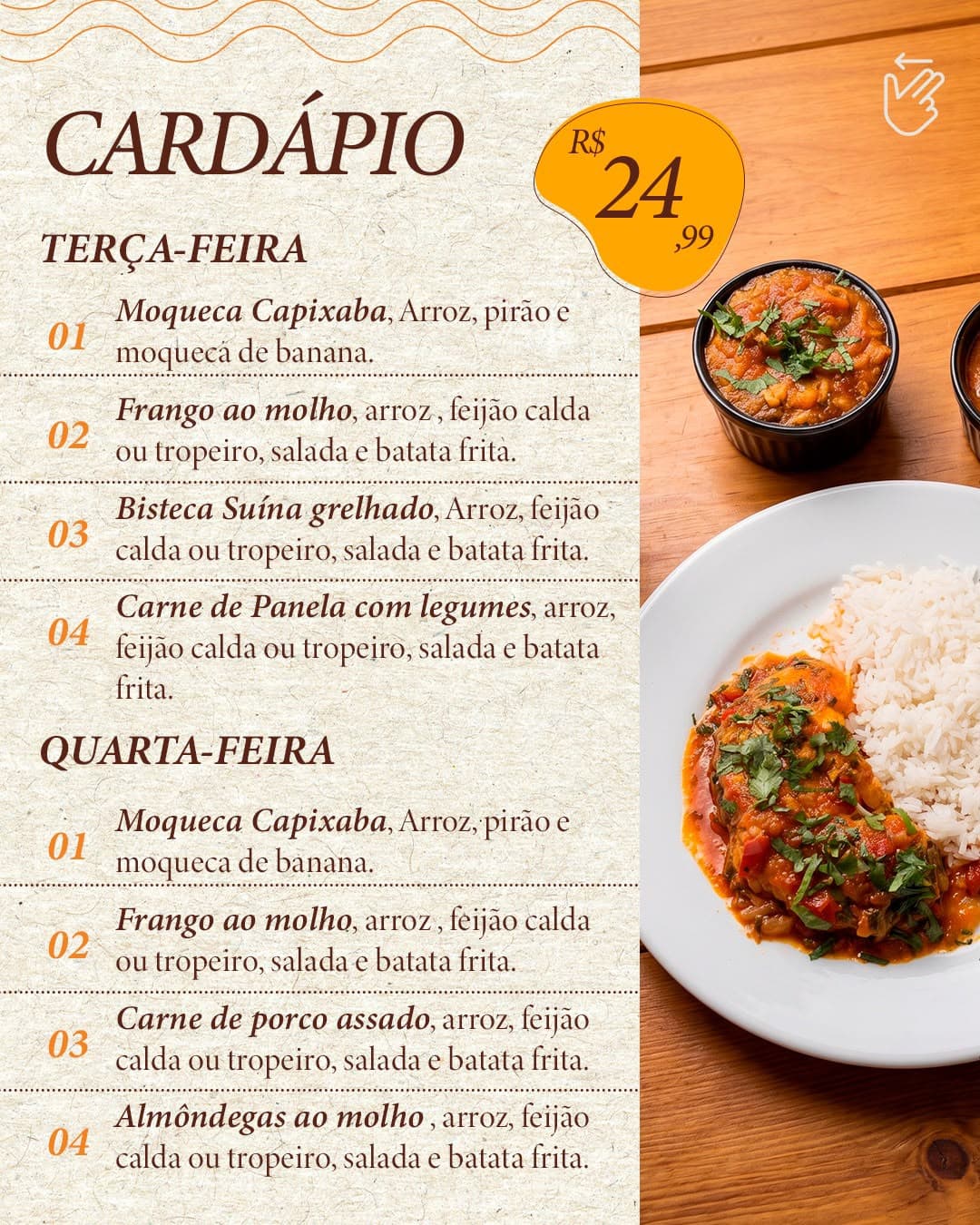 ALMOÇO EXECUTIVO NA ALDEIA! 🍽️🌿