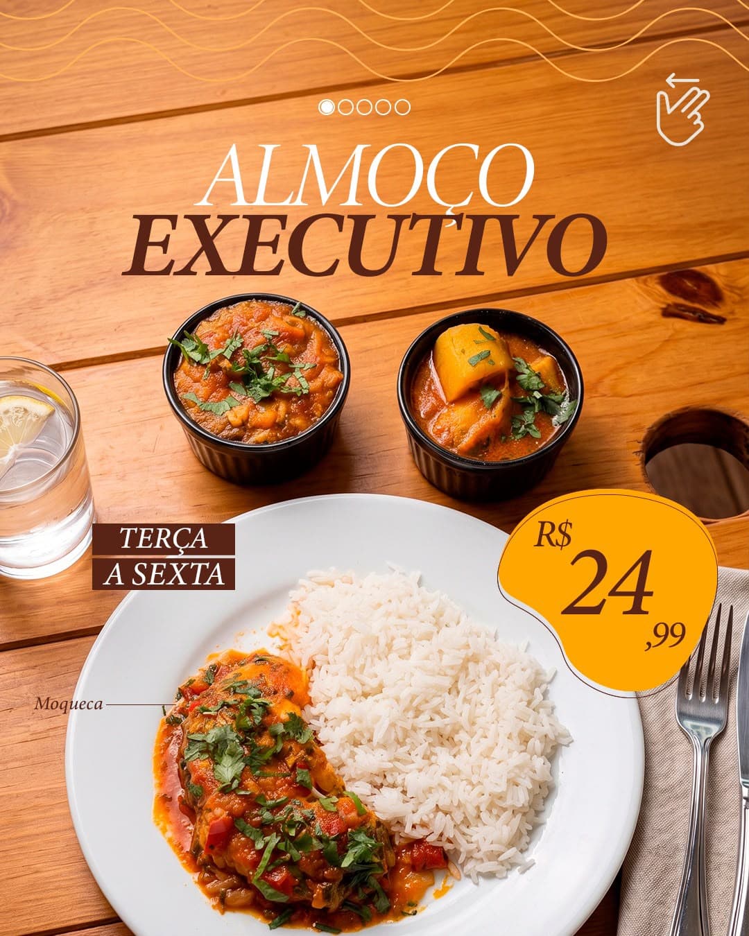 ALMOÇO EXECUTIVO NA ALDEIA! 🍽️🌿
