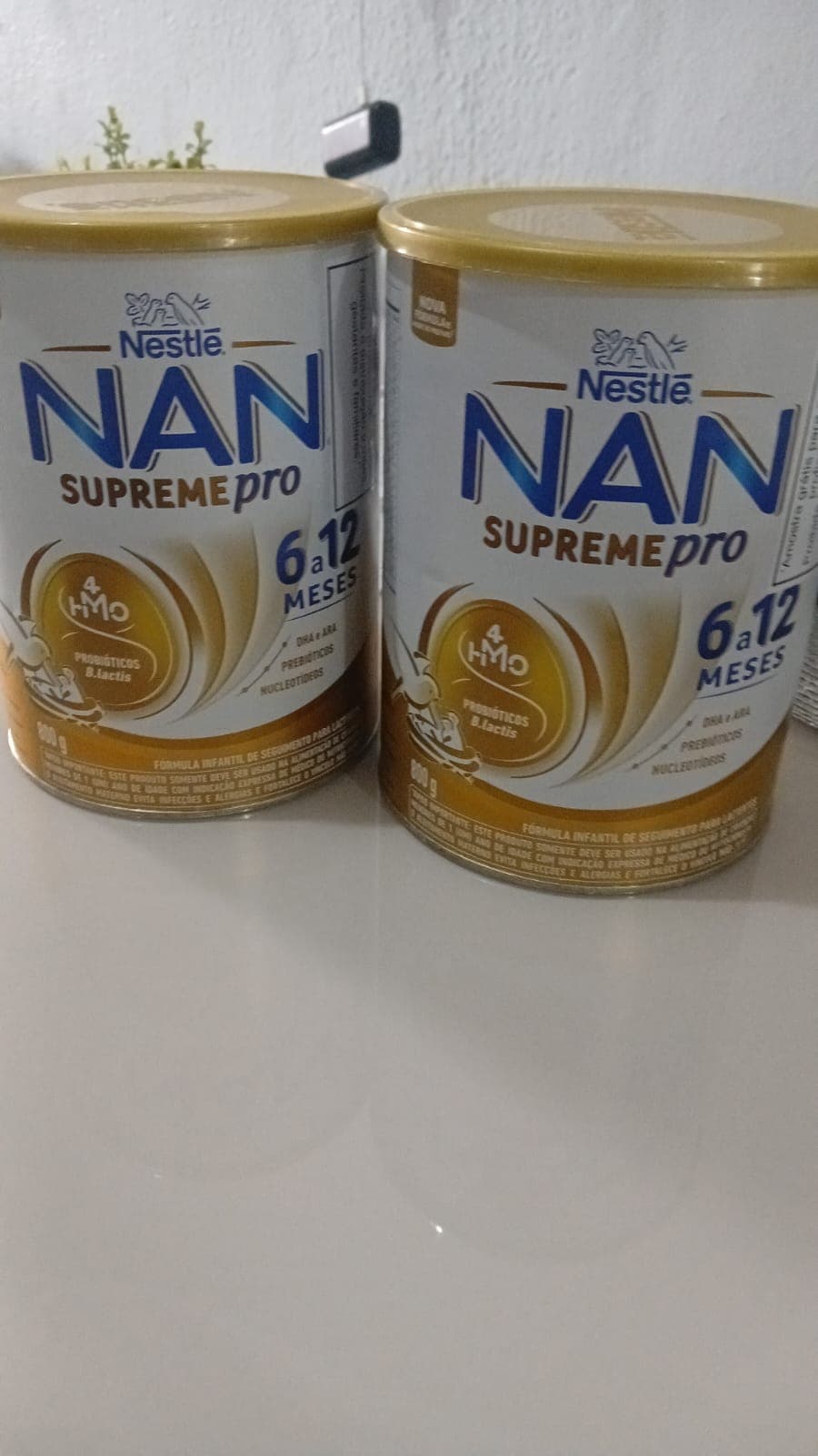Boa noite gente minha amiga está doando duas latas de nan uma aberta usou uma vez pois sua filha não se deu ela tem tole