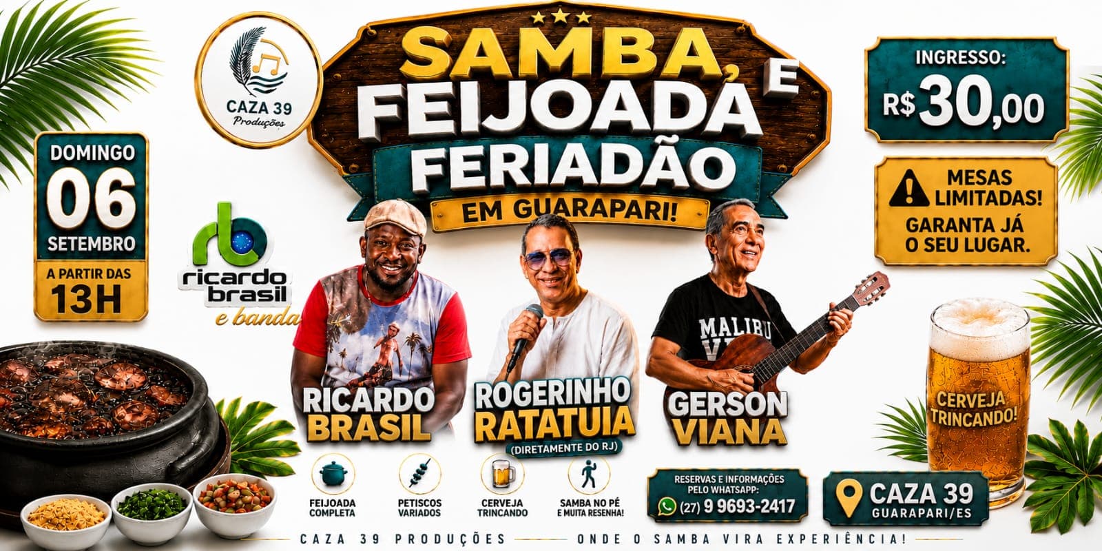 🍻 O DOMINGO QUE GUARAPARI MERECE!