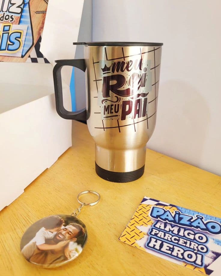 Chaveiro trena personalizado — Dia dos Pais