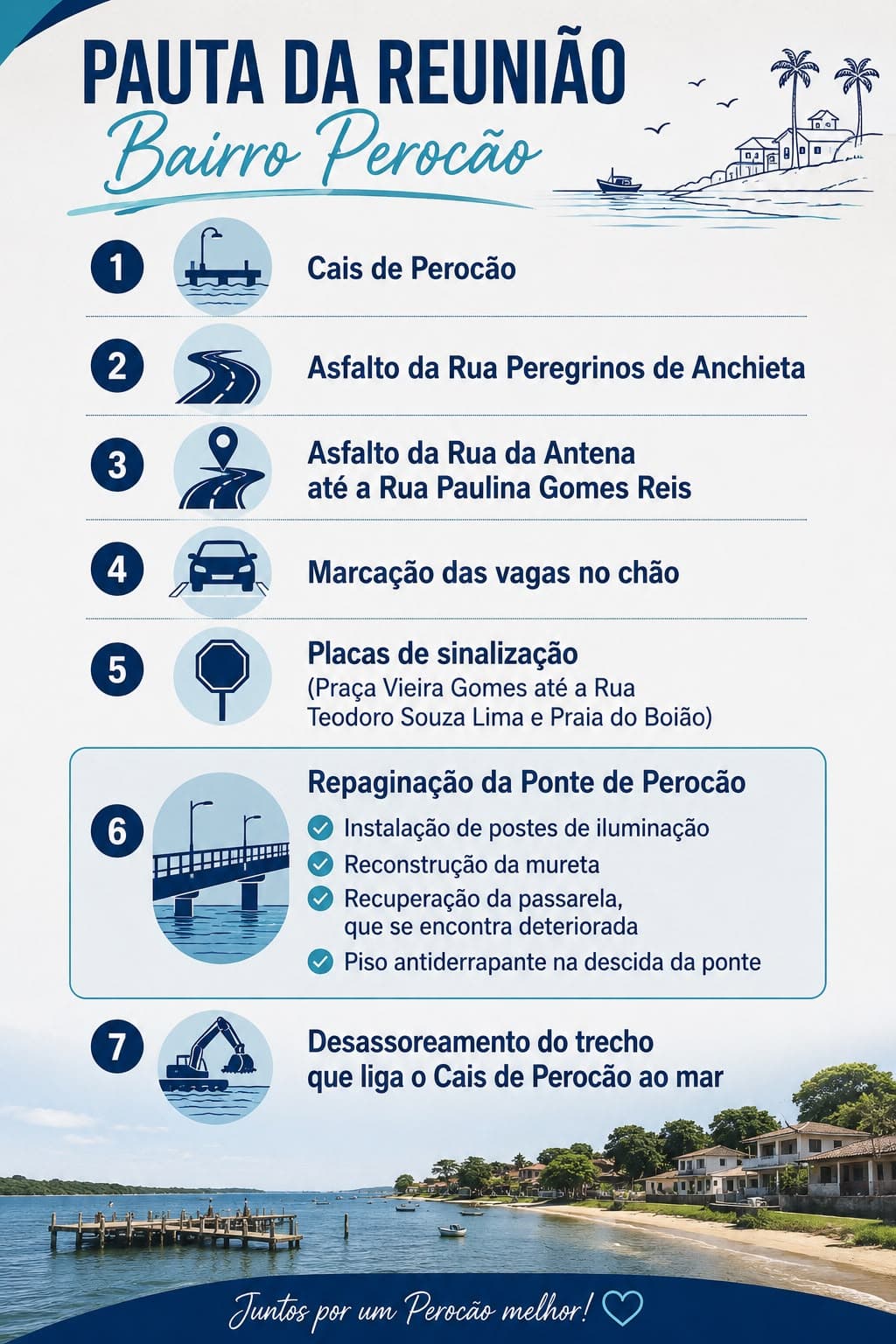 Anotações da conversa com o prefeito