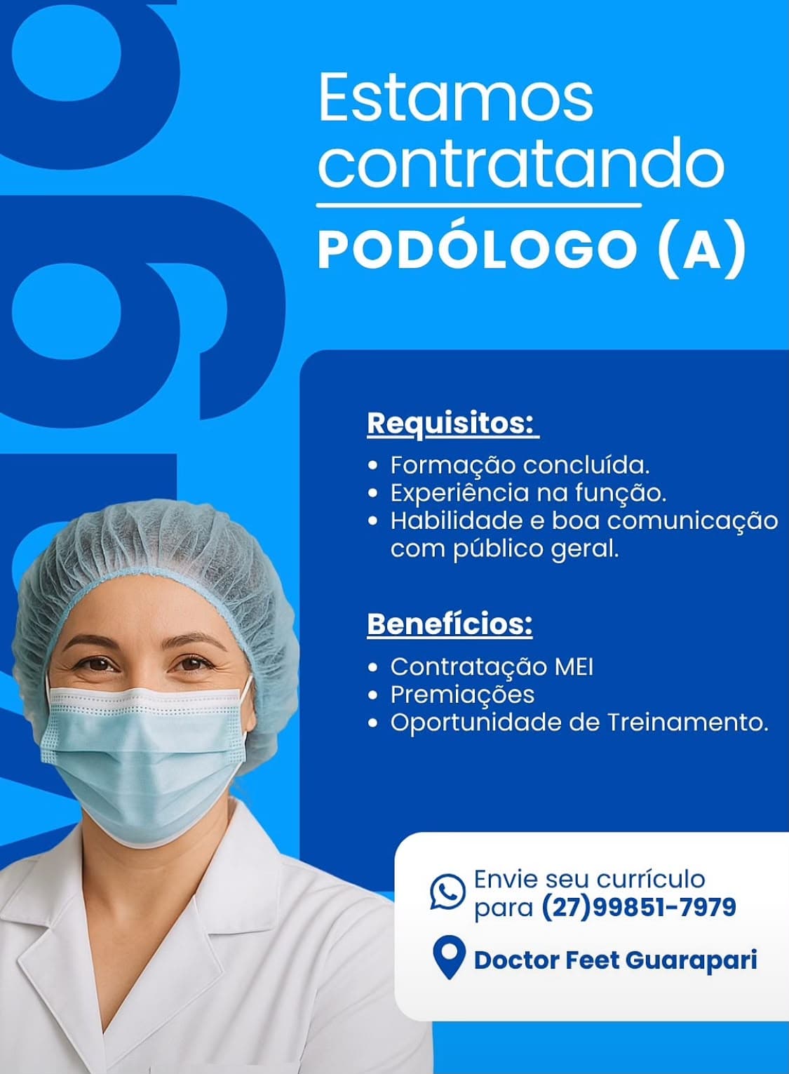 Vagas de empregos disponíveis.