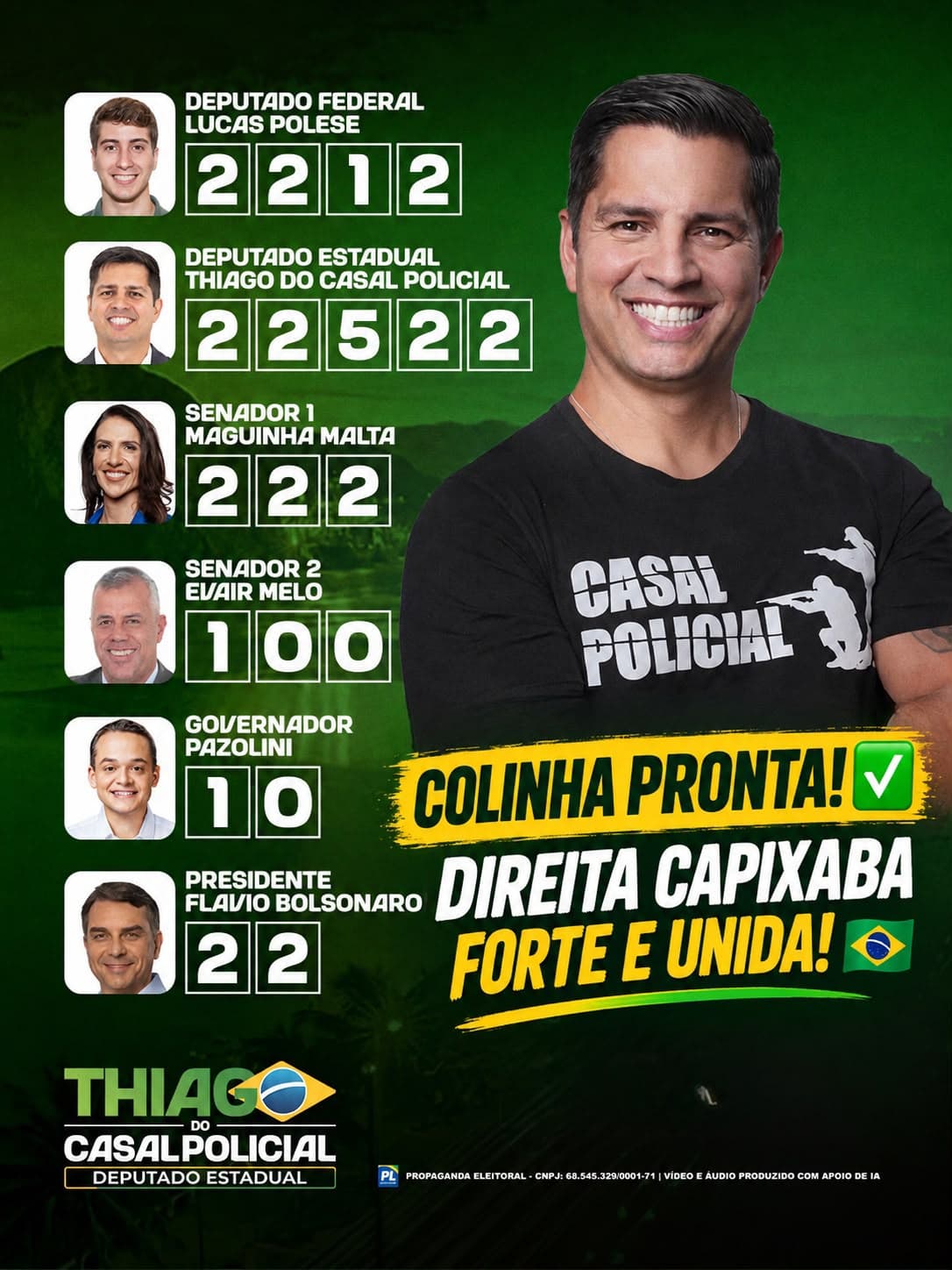 A colinha da direita capixaba