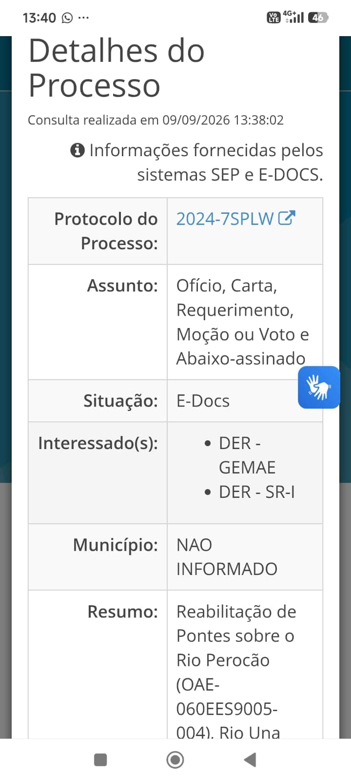 Para conhecimento